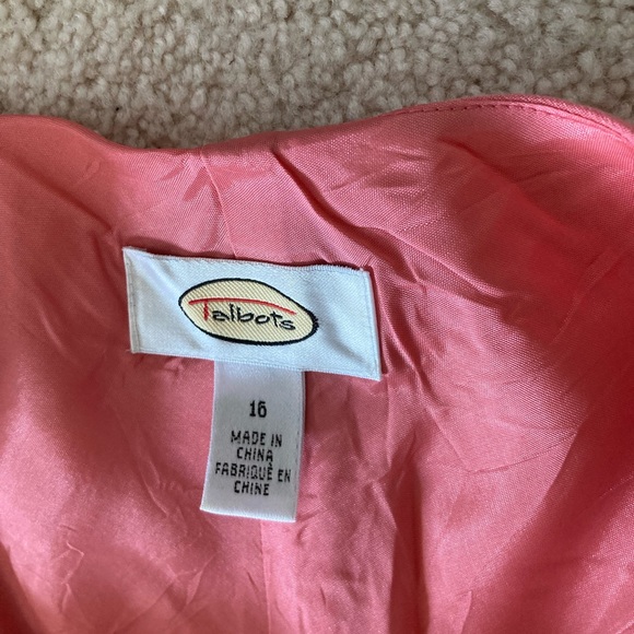 Silk dress Talbots, size 16 - Picture 3 of 5